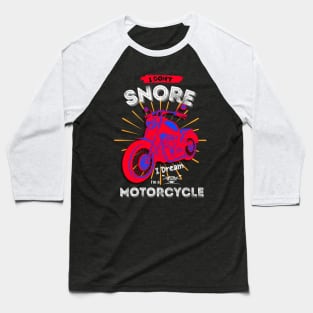 Motorcycle dream black Baseball T-Shirt